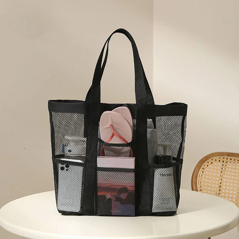 Coastal Mesh Beach Bag
